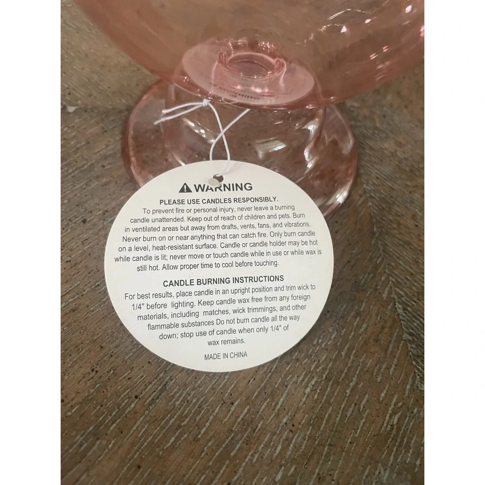 NWT Set of 4 Anthropologie Inspired Colored  Bubble Art Glass Taper Candlesticks